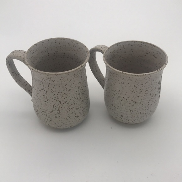 Pair of Studio Stoneware Pottery Mugs Signed by Artist - Picture 2 of 7